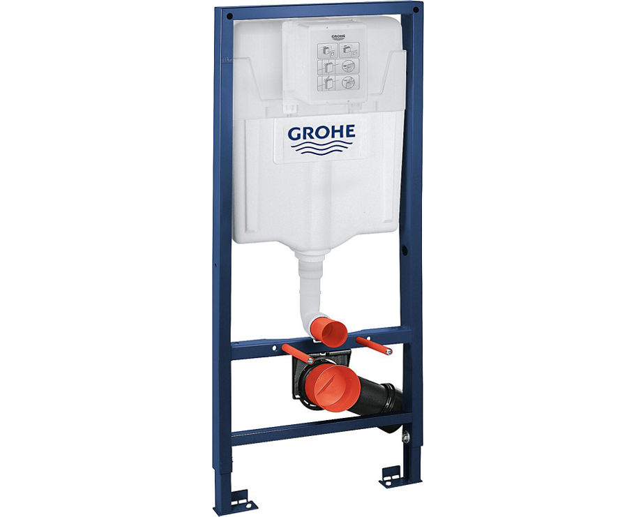 WC Set Grohe Rapid SL WC-Element Betätigung Skate mit WC Arax weiss spülrandlos