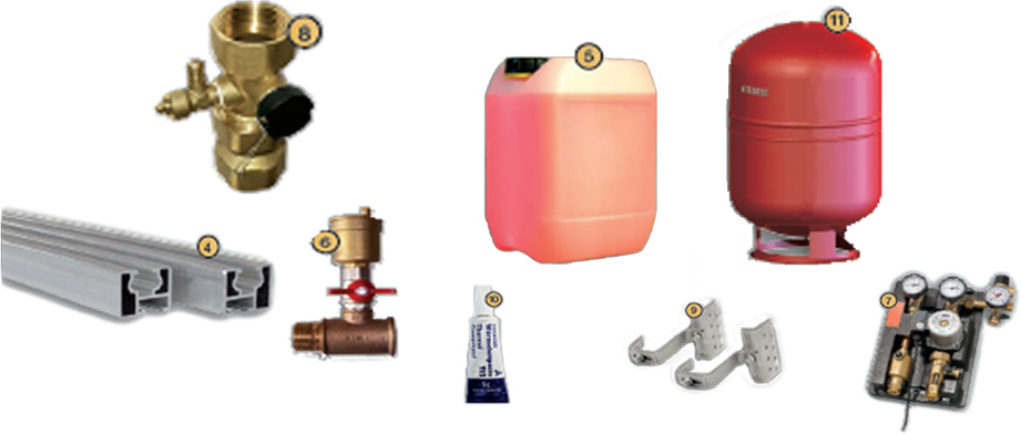 TWL Solaranlage EtaSunPro VRK30-6 Vakuumröhren Kollektorset 27,42 m²