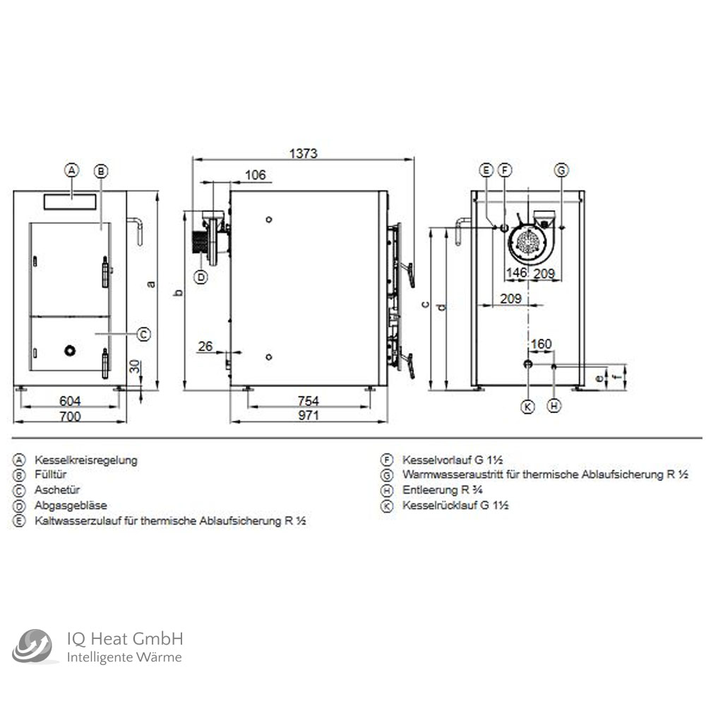 Viessmann Holzvergaser Paket Vitoligno 150-S 17 kW Pufferspeicher Vitocell 100-E