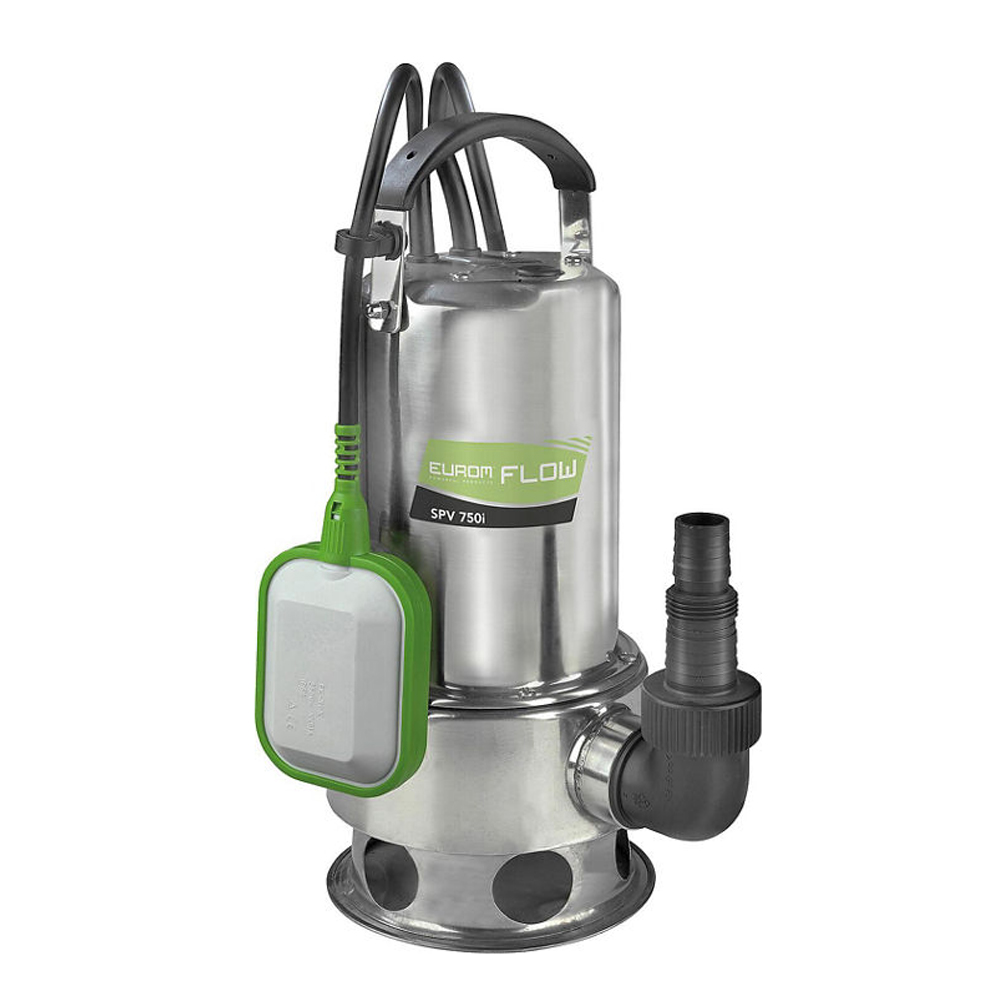 Eurom Schmutzwassertauchpumpe Flow SPV 750i mit Schwimmschalter
