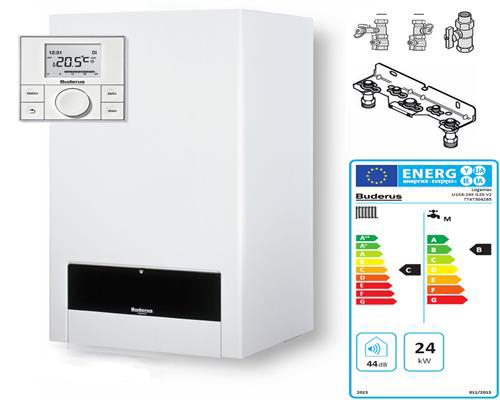 Buderus Paket W6 Logamax U154-24(K) Gas Heiztherme Etagenheizung RC200