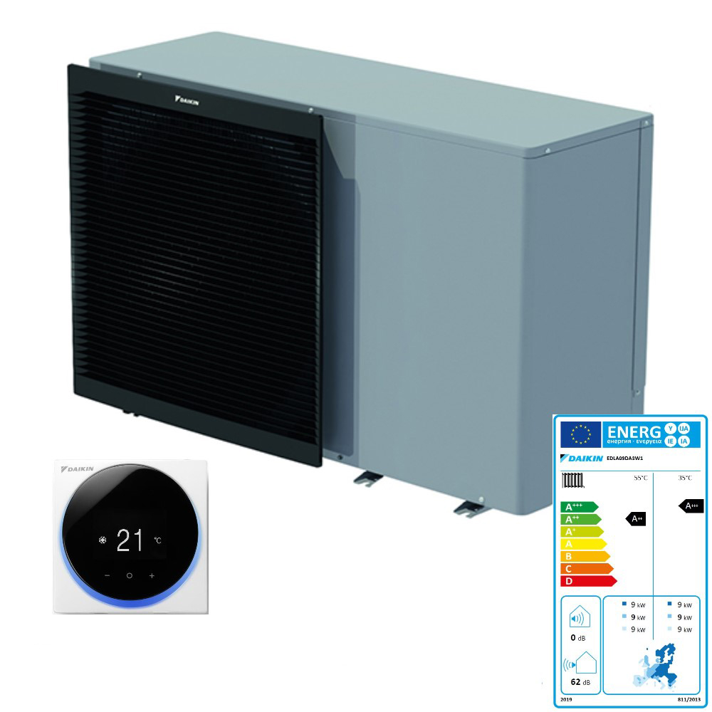 Daikin Wärmepumpe Altherma 3 M H/C 9 BUH3 EBLA09D3W1 Luft Regler Madoka