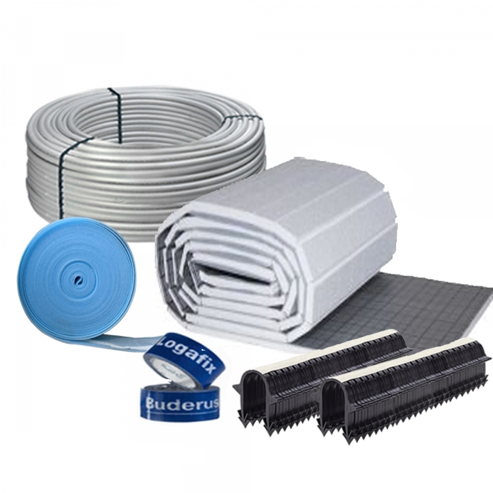  Buderus Empur 20 mm Fußbodenheizungspaket 120 m²