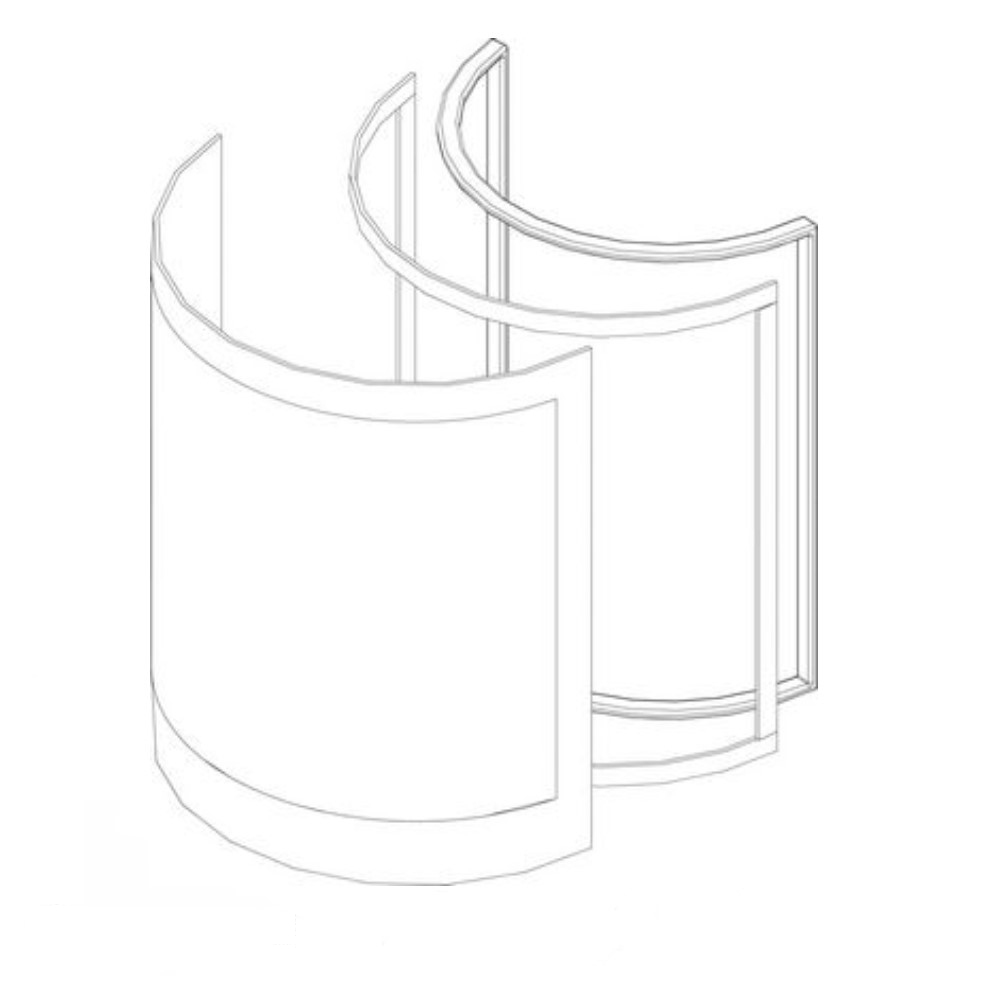 Buderus Sichtscheibe für Logastyle Columna Glasscheibe Kaminofen Kamin