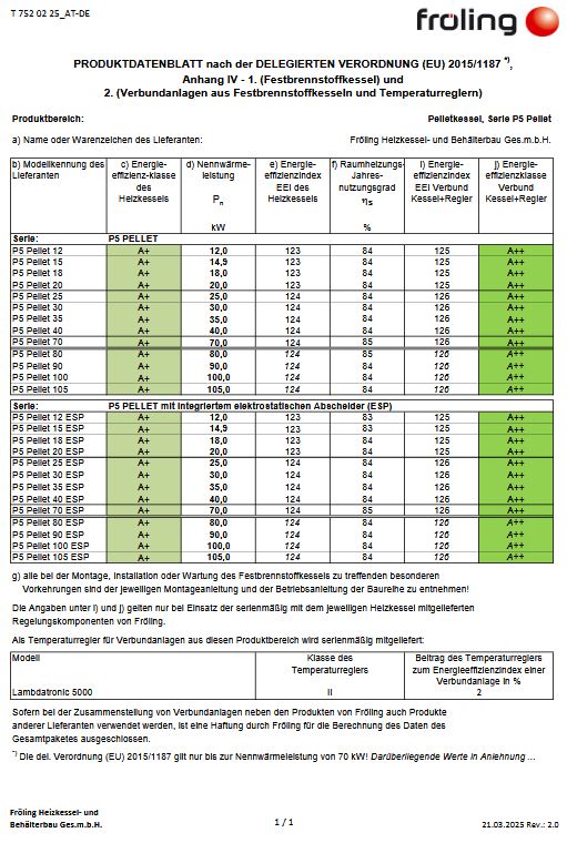 Fröling Pelletskessel P5 Pellet 35 KW N55 14108 Pelletkessel Lambdatronic 5000