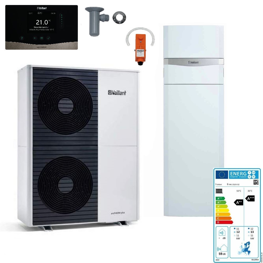 Vaillant Luft Wärmepumpe aroTHERM plus VWL 125/6A S2 uniTOWER Paket 4.3204