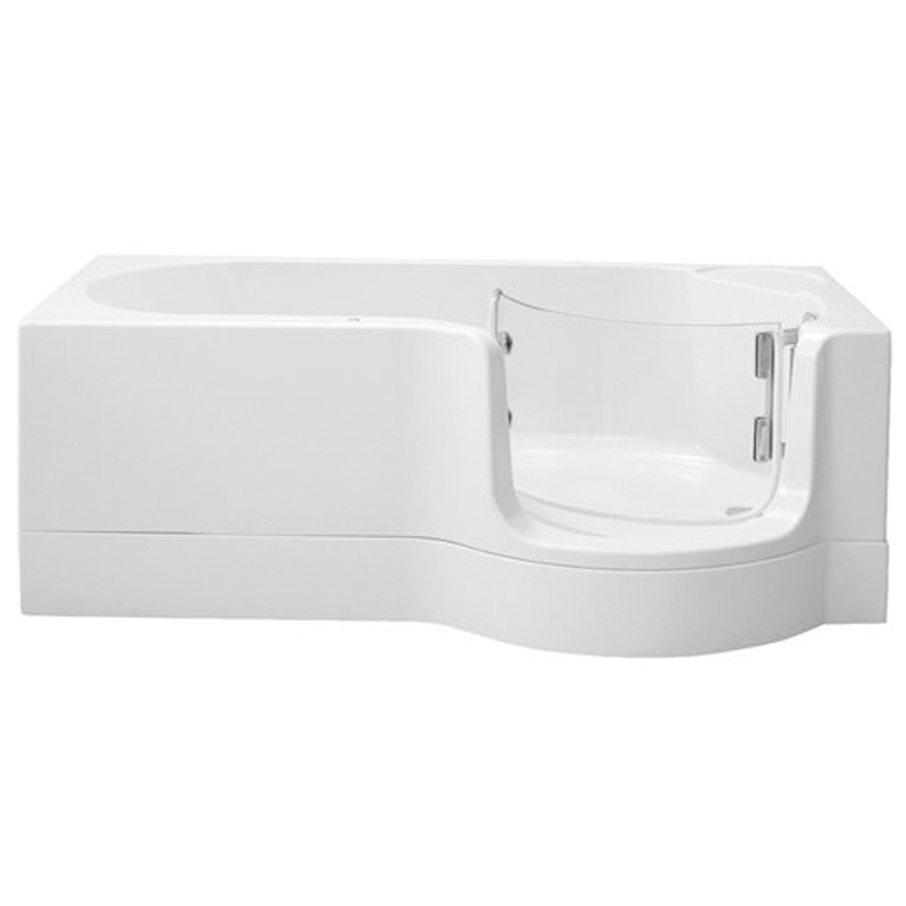 Acryl Kombiwanne Pazifik mit Tür 170 cm re Badewanne Glastür Schürze Fußgestell
