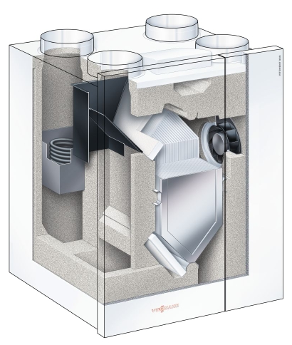 Viessmann Vitovent 300-W bis 130 m² zentrale Wohnraumlüftung Wärmerückgewinnung