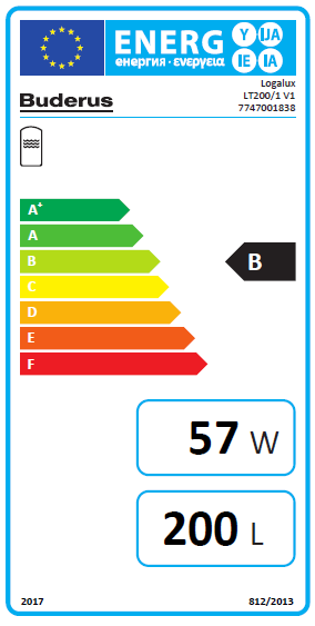 Buderus Logalux LT200/1 V1 Trinkwasserspeicher Warmwasserspeicher liegend