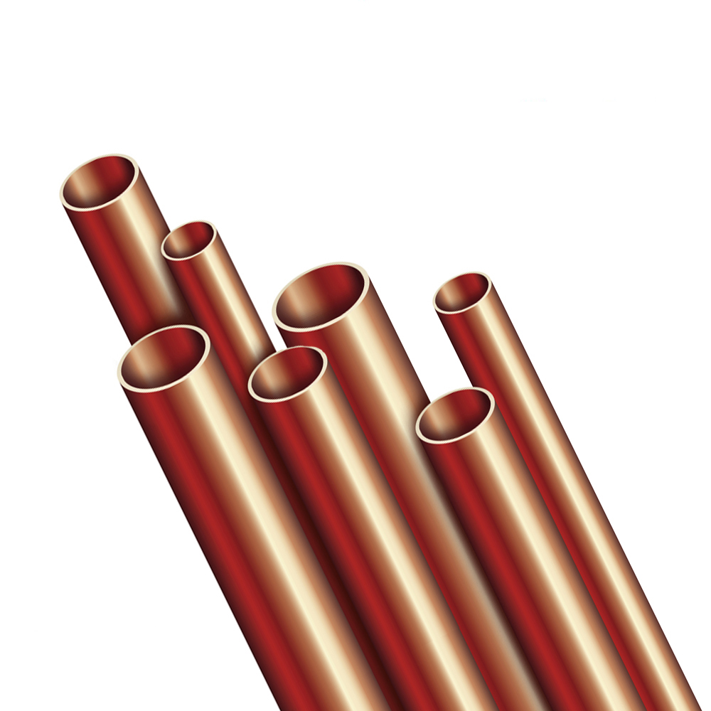 Kupferrohr in 5 m Stangen nahtl. m. Gütez. RAL u. DVGW-Prüfz. 42 x 1,2 mm  25 m