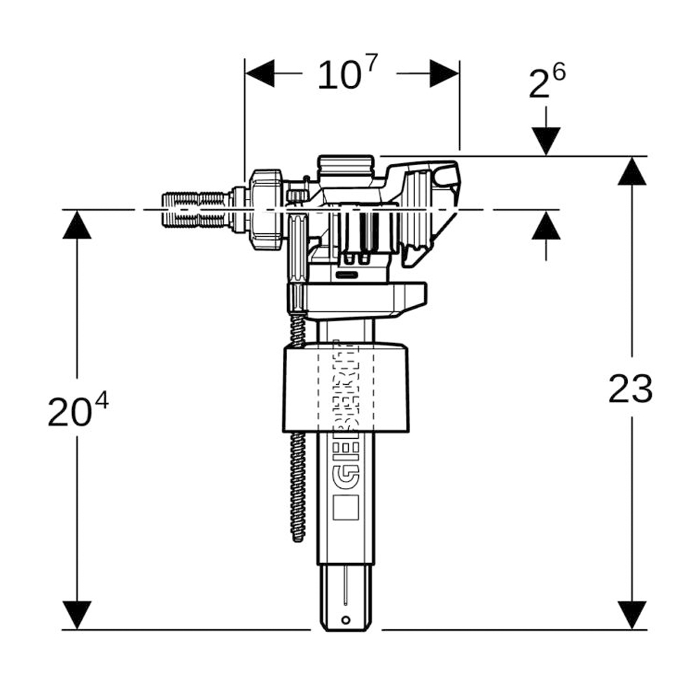 Geberit Universal Füllventil Impuls 383 UP Spülkasten Schwimmerventil 240.705.00.5