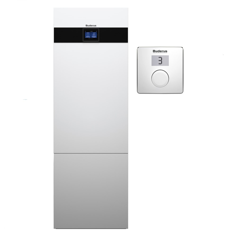Buderus Paket Sole Wärmepumpe Logaplus WSW186i T2 WSW186i-12 T180 MX400