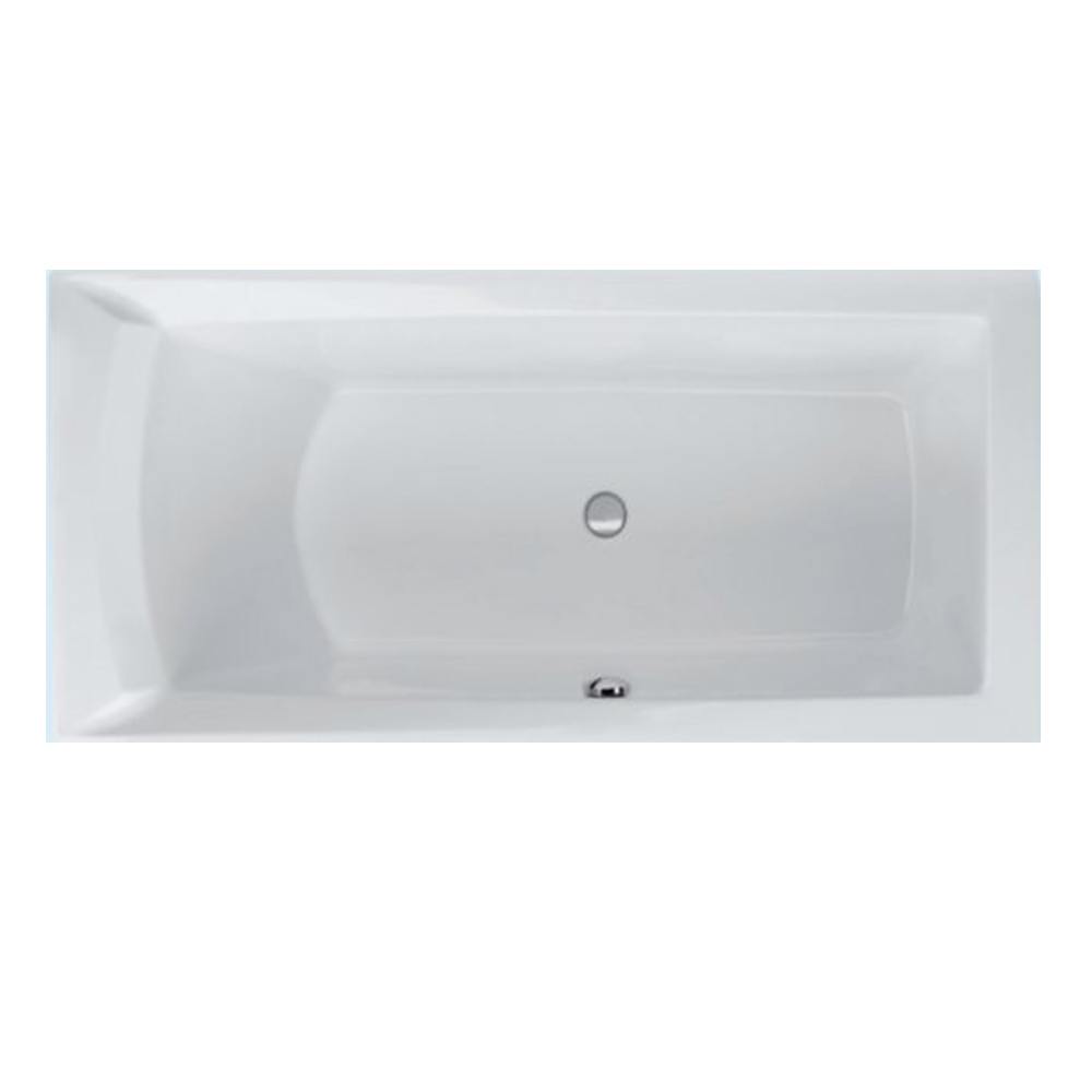 Acryl Badewanne Dora 160 x 75 cm links weiß Wanne Styropor Wannenträger rechteck