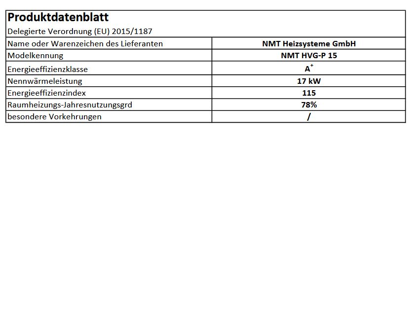 NMT Kombikessel HVG Pellet 15 17/17 kW NMT-HVGP-15 inkl. Touchscreensteuerung