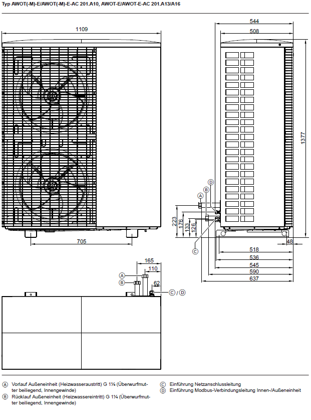Viessmann Wärmepumpe Vitocal 222-A 8,7 kW + Wohnraumlüftung Vitovent 300-W Rohr