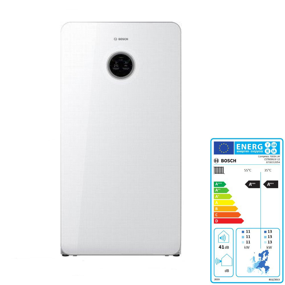 Bosch Sole Wärmepumpe CS7800iLW 12 kW Erdwärme Glasfront 8738212054 Bosch Sole Wärmepumpe CS7800iLW 12 kW Erdwärme Glasfront 8738212054