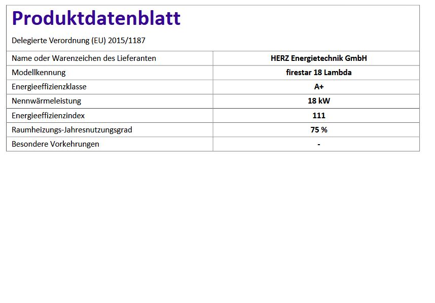 Herz Holzvergaser Firestar Lambda Eco 18 kW Holzkessel Scheitholz K030180-404