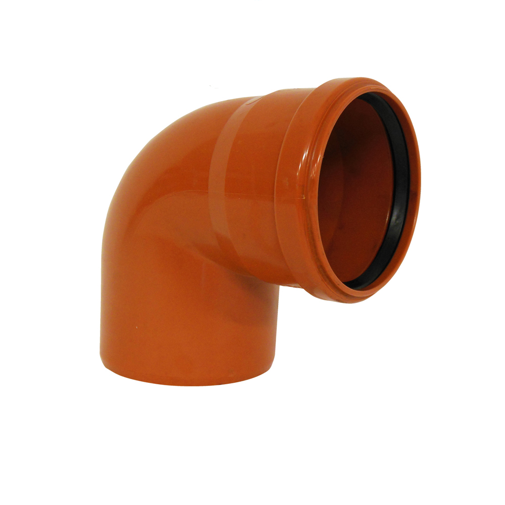 KG-Rohre KGEM Abwasser Rohr Kanalrohr Bogen 87° DN110