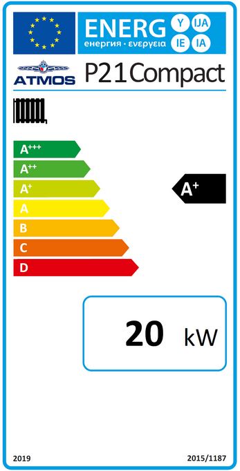Atmos Pelletkessel P14 mit Förderschnecke 1,5m Laddomat TAE PM-Modul