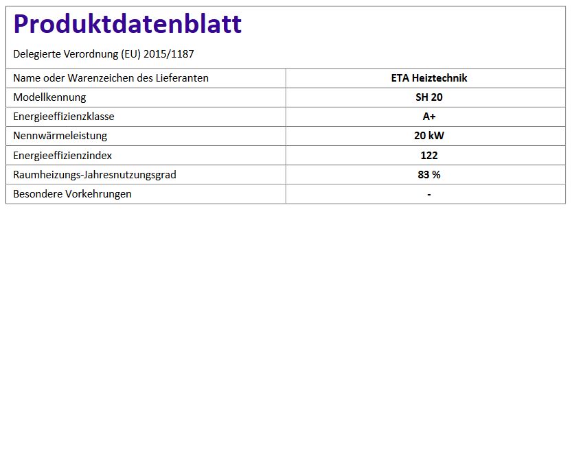 ETA Holzvergaserkessel SH 20P Touch mit beidseitigem Pelletsflansch Stückholz