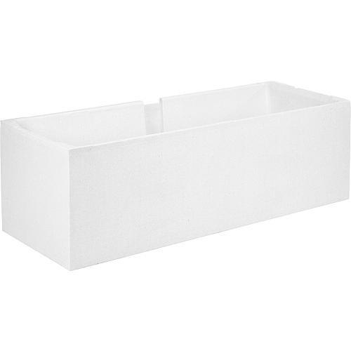 Stahl Badewanne Verona 170 x 41 x 75 cm weiß Wannenträger Ab- Überlaufgarnitur