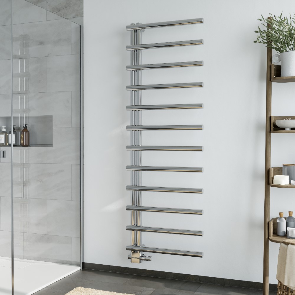 Corpotherma Badheizkörper Parcia Up Chrom 1150 x 600 x 63 mm Designheizkörper