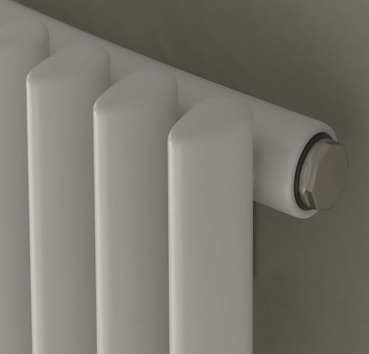 Design Röhrenheizkörper Aurora CM weiß mit Spiegel Paneel Vertikalheizkörper