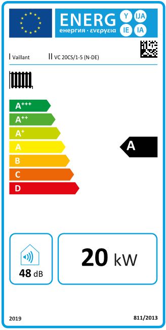 Vaillant Gas Brennwert Wandheizgerät ecoTEC plus VC 20 CS/1-5 E/LL/P