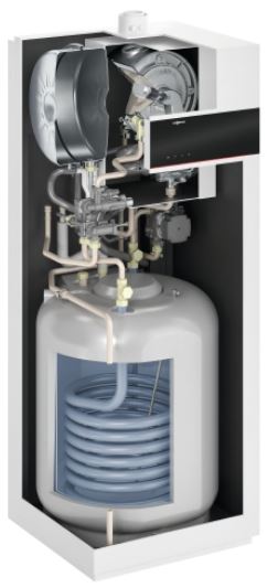 Viessmann Gas Brennwert Kompaktgerät Vitodens 222-F 11 kW Paket B2SF Speicher