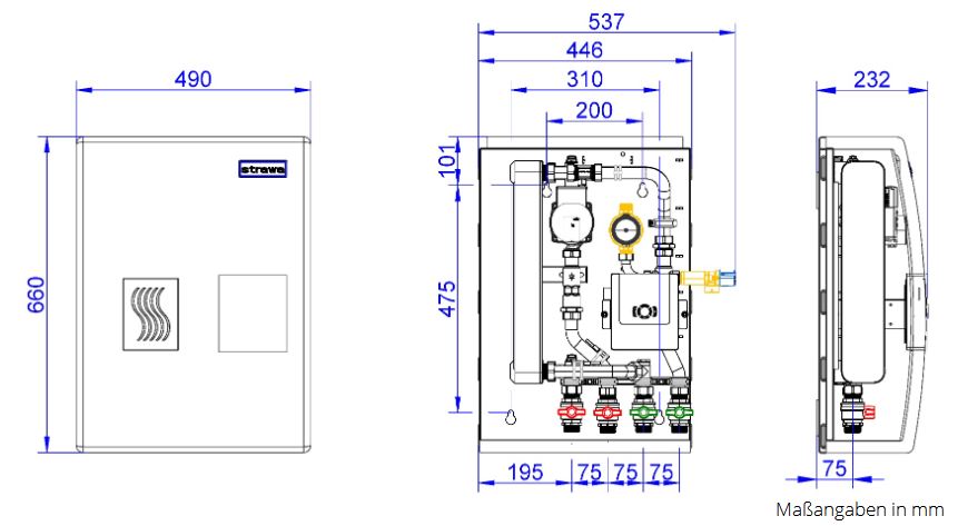 Frischwasserstation Zentrale Strawa Friwara-Z 42 mit Zirkulation kupfergelötet