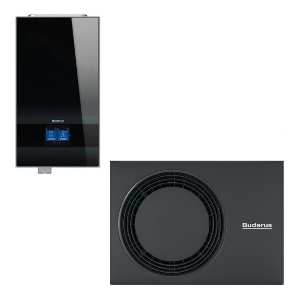Buderus Luft Wärmepumpe Logaplus M Paket WLW186i-5 AR E WLW-5 MB AR MX400
