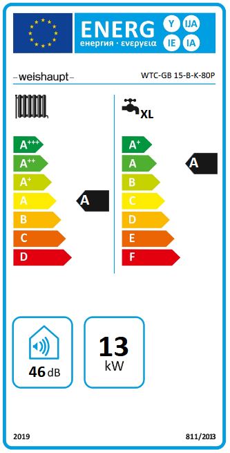 Weishaupt Gasbrennwert Kompaktgerät Paket WTC-GB 15-B K-80P Zirkulation/Pumpe oben