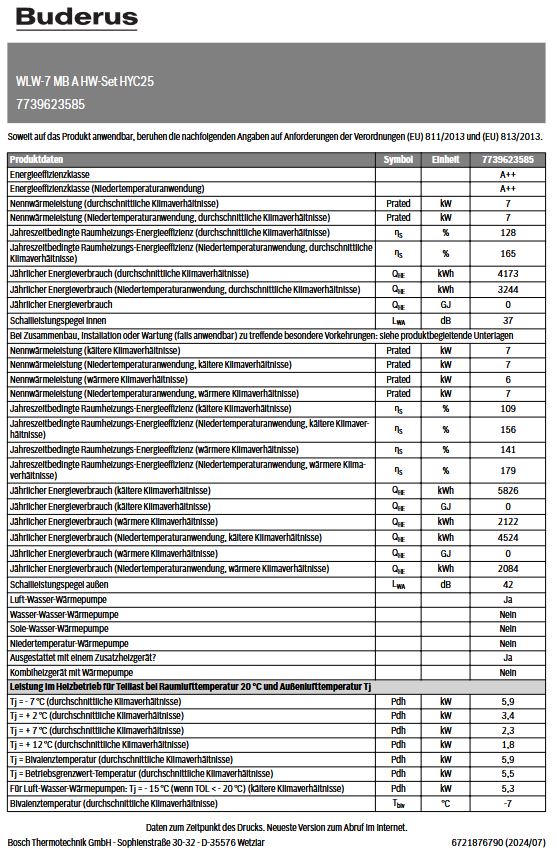 Buderus Logaplus Ergänzungspaket Hybrid WLW-7 MB A H für Logamax plus GB192i.2