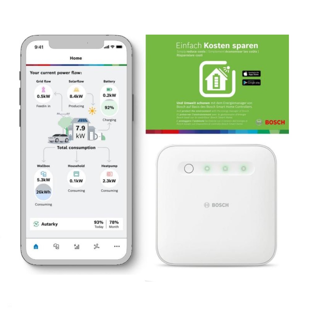 BOSCH Energiemanager-Set für Wärmepumpen PV m. Fronius Wechselrichter 7739622375