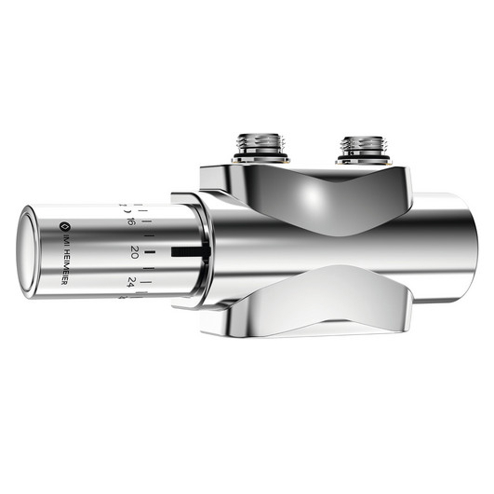 HEIMEIER Multilux 4 Set Halo Zweirohr verchromt Multiblock Design Armatur Bad HEIMEIER Multilux 4 Set Halo Zweirohr verchromt Multiblock Design Armatur Bad