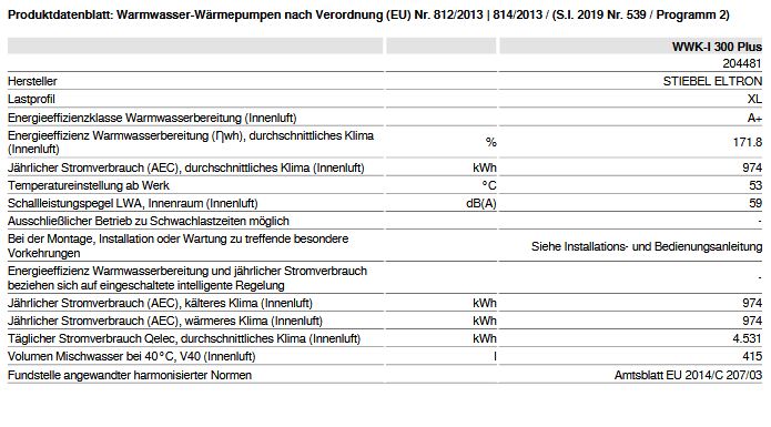 STIEBEL ELTRON Warmwasser Wärmepumpe WWK-I 300 Plus 204481 Trinkwassererwärmung