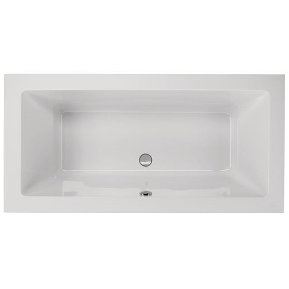 Acryl Rechteckbadewanne Lupor 200 x 90 cm weiß