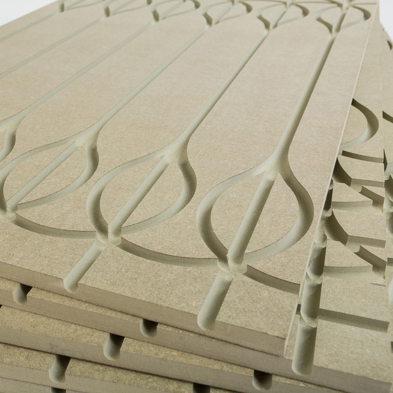 Inteca Fußbodenheizung Trockenbau MDF Platten Set 60 m² Heizrohr Wandheizung