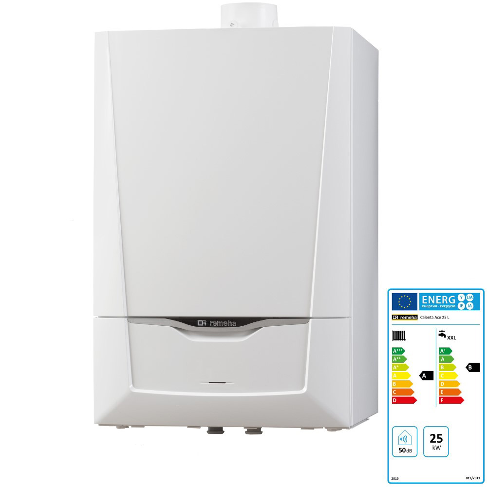Remeha Gas Brennwert Kombiheizkessel Calenta Ace 25 L 25 kW 7689085 Gastherme