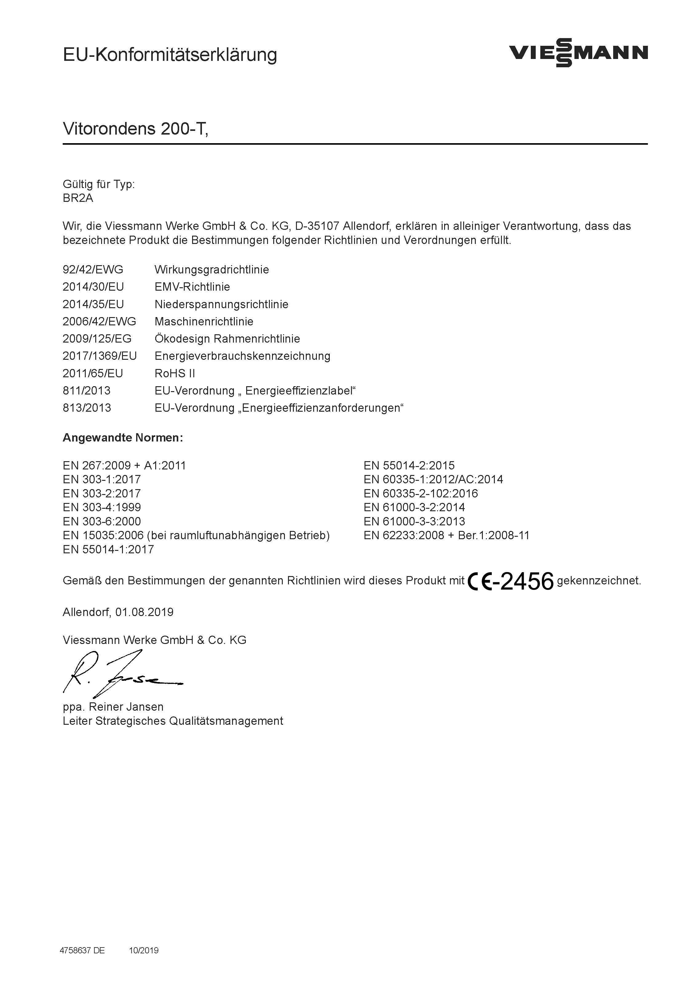 Viessmann Öl Brennwertkessel Vitorondens 200-T 24,6 kW Heizöl Öl-Blaubrenner rla