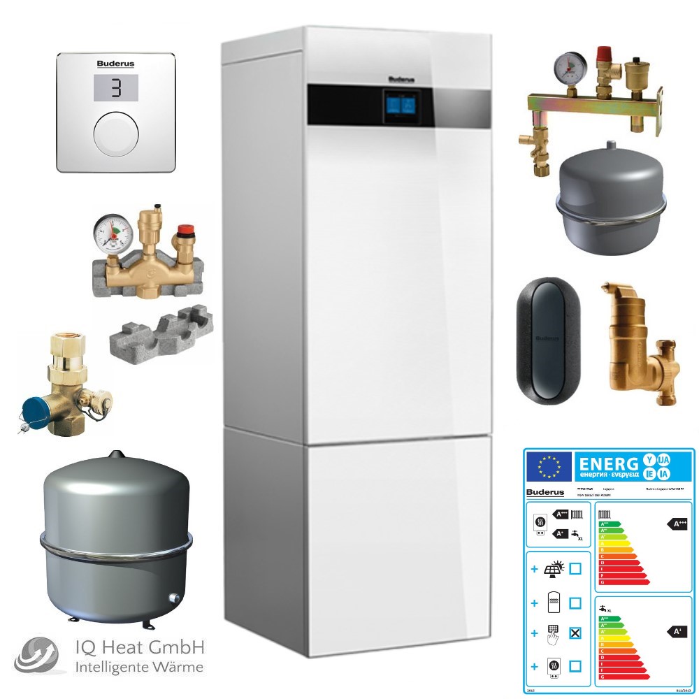 Buderus Paket Sole Wärmepumpe Logaplus WSW186i T2 WSW186i-12 T180 MX400