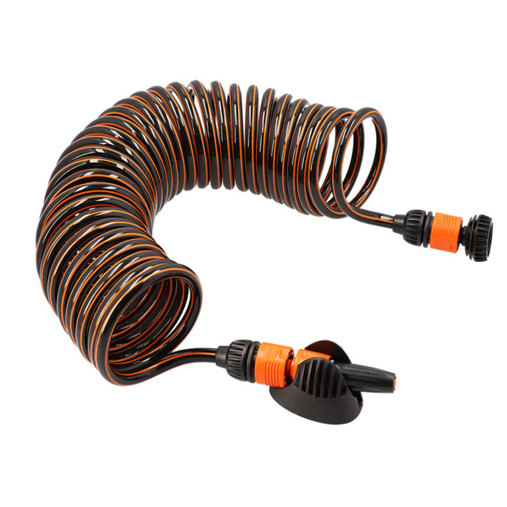 Claber Spiralschlauch-Set 10m mit Spritze und Hahnstück DN20(3/4")