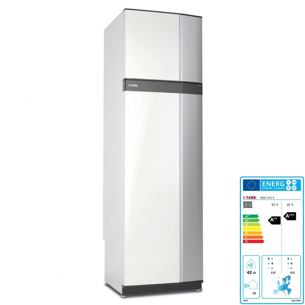 NIBE Abluftwärmepumpe S735 4 kW Heizung Lüftung Brauchwasserspeicher 066127 NIBE Abluftwärmepumpe S735 4 kW Heizung Lüftung Brauchwasserspeicher 066127