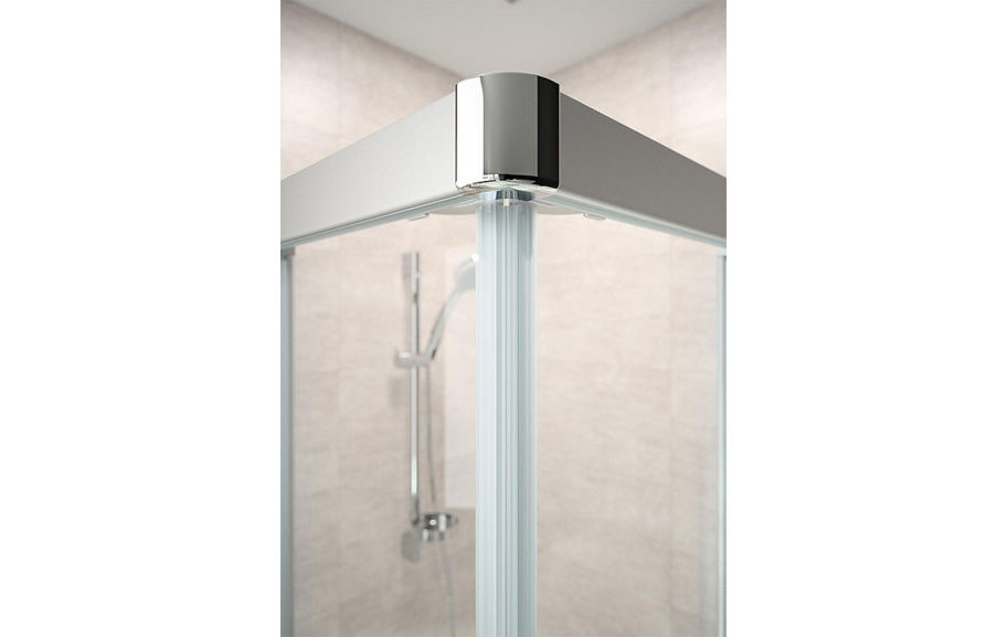 Hüppe Eckduschkabine Alpha 2 100 x 90 x 190 cm 1x Pendeltür Duschabtrennung