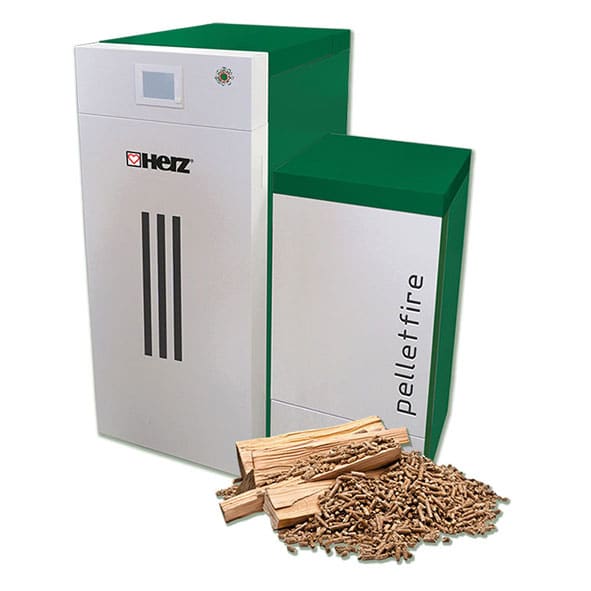 Herz Kombikessel pelletfire 30/30 firestar 30 rechts Holzvergaser Pelletbrenner