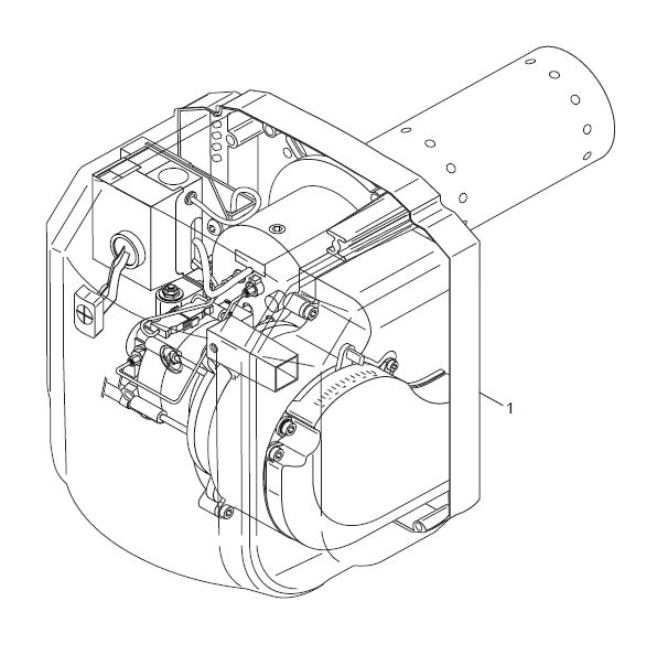 Ölbrenner Junkers Suprastar O BE 28 einstufig Blaubrenner Anbaubrenner 33 kW