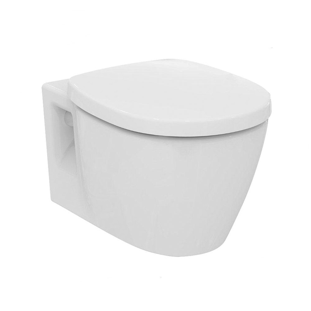 WC Kombipack Ideal Standard Connect mit Softclose WC-Sitz Spülrandlos weiss