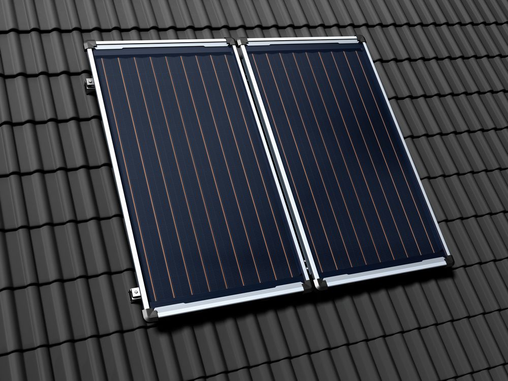 Buderus Solaranlage mit 2x CKN 2.0-s ( 4,18 m² ) + SMB 300 weiss