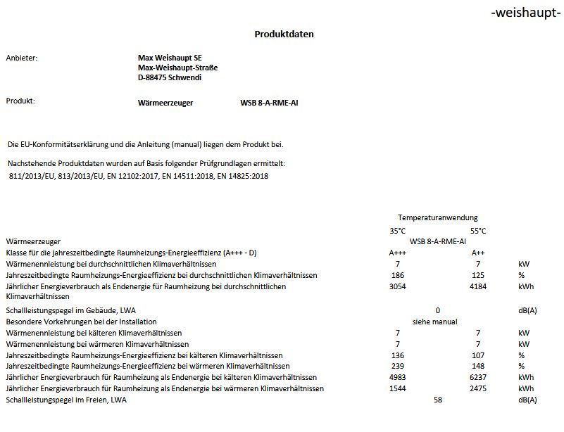 Weishaupt Paket Split Wärmepumpe Splitblock WSB 8-A-RMEK-AI Anschluss rechts