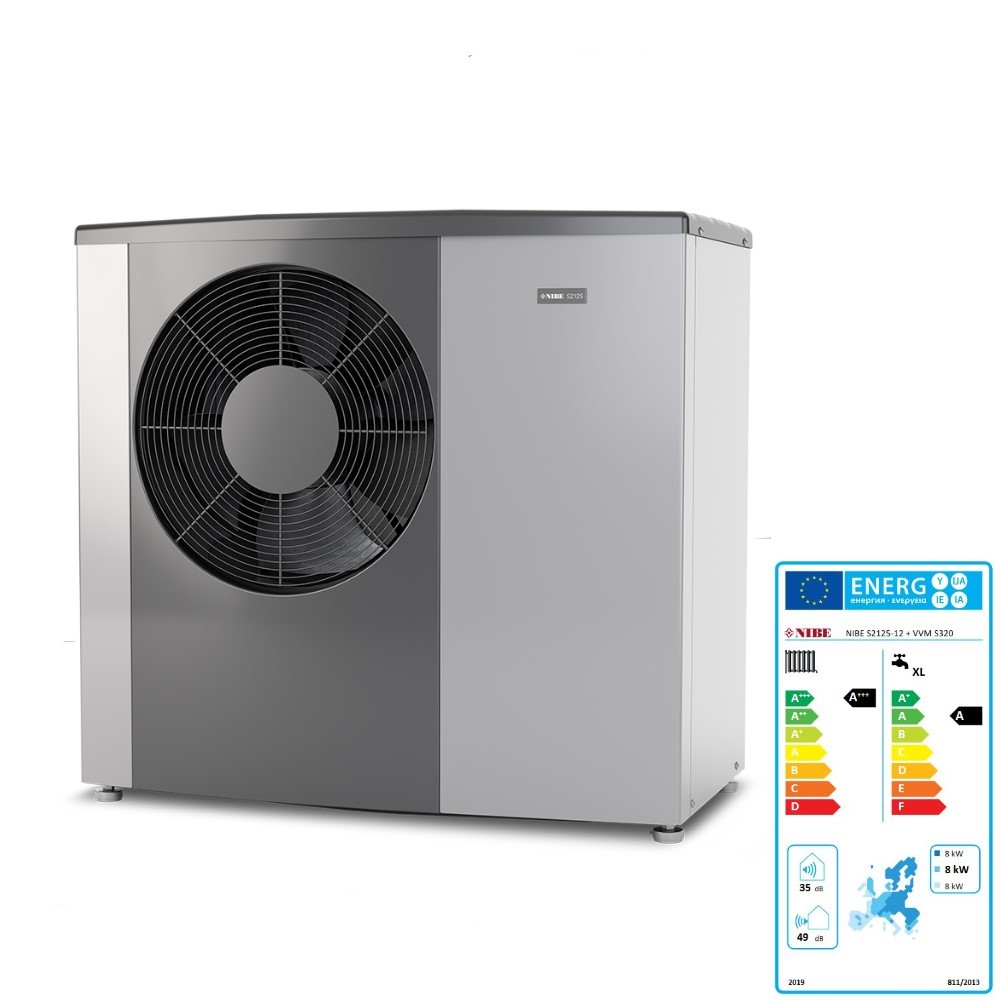 NIBE Luft Wasser Wärmepumpe S2125-12 monoblock modulierend 2,7 - 9,9 kW NIBE Luft Wasser Wärmepumpe S2125-12 monoblock modulierend 2,7 - 9,9 kW